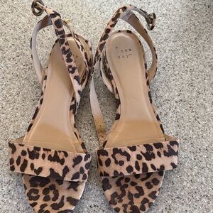 A New Day Animal Print Sandals